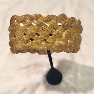 Gold Tone Braided Bracelet